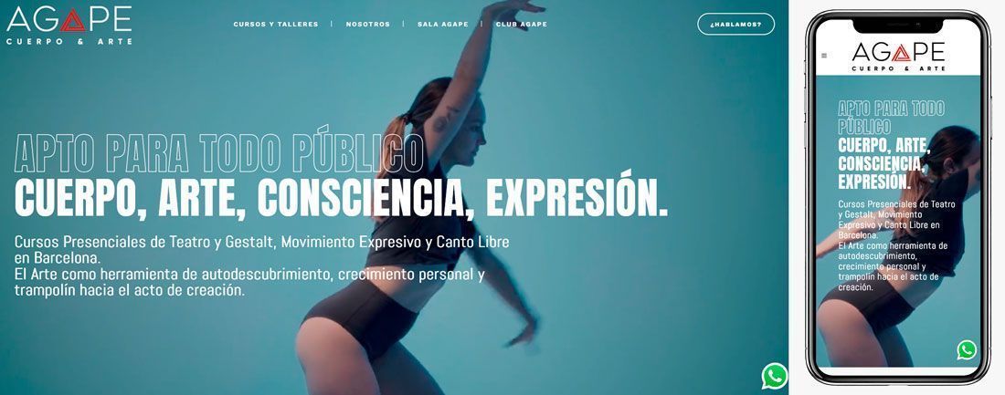 The Webmaster Web Makers Agape Cuerpo y Arte diseno web